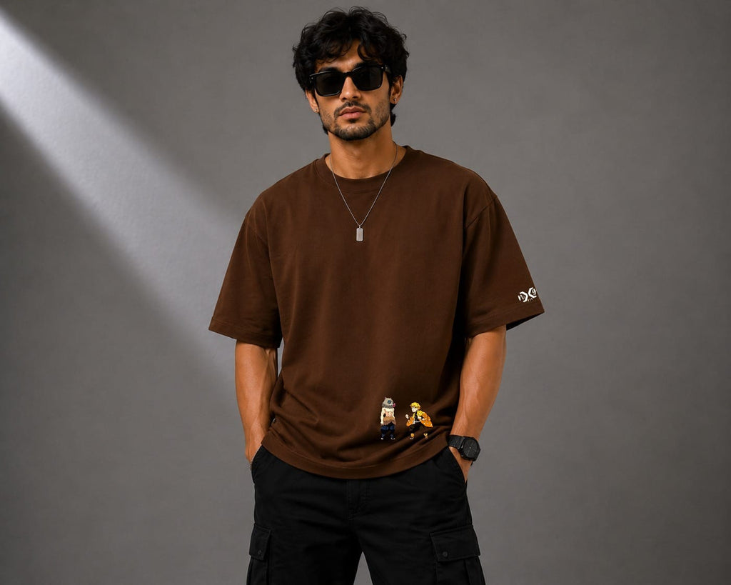 Demon Slayer | Oversized in Chocolate Brown