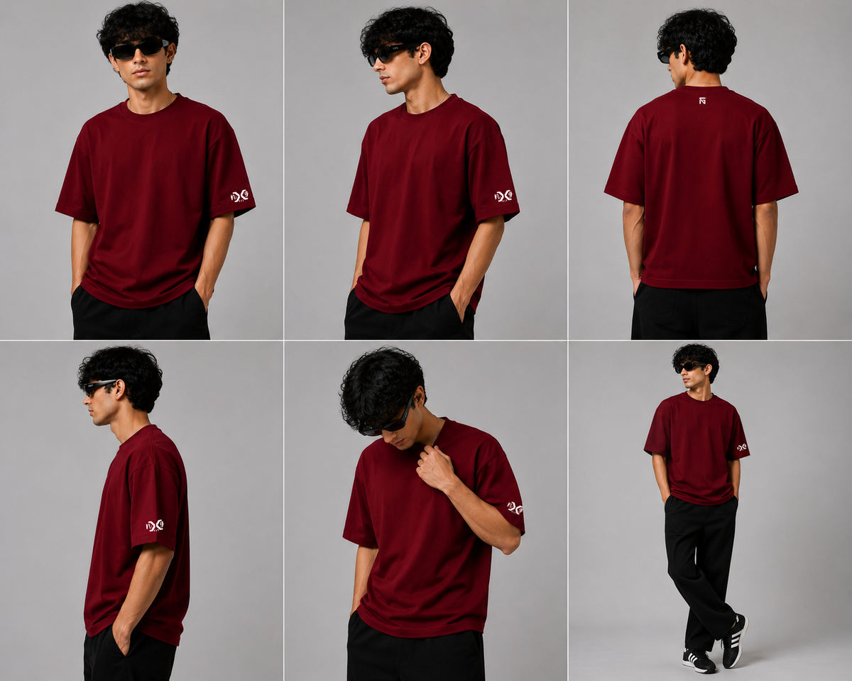 Signature Maroon | Oversized in Maroon