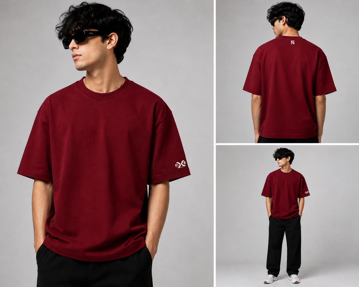 Signature Maroon | Oversized in Maroon