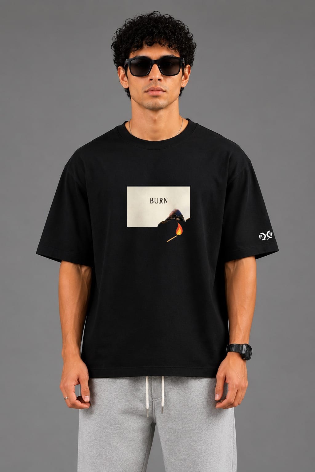 Burn Mark | Oversized Cotton in Deep Black
