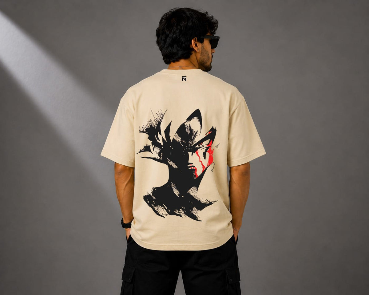 Goku | French Terry Cotton in Cream Beige