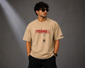 Spider Black and Red| Oversized in Desert Tan