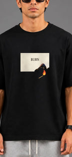Burn Mark | Oversized Cotton in Deep Black