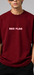 Red Flag | Oversized Cotton in Maroon