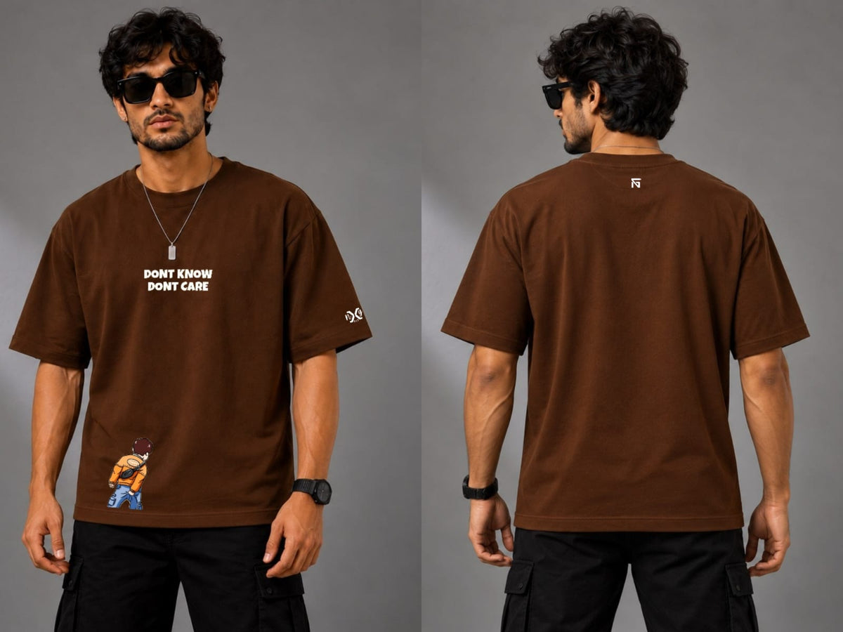 Unbothered | Oversized Cotton in Chocolate Brown