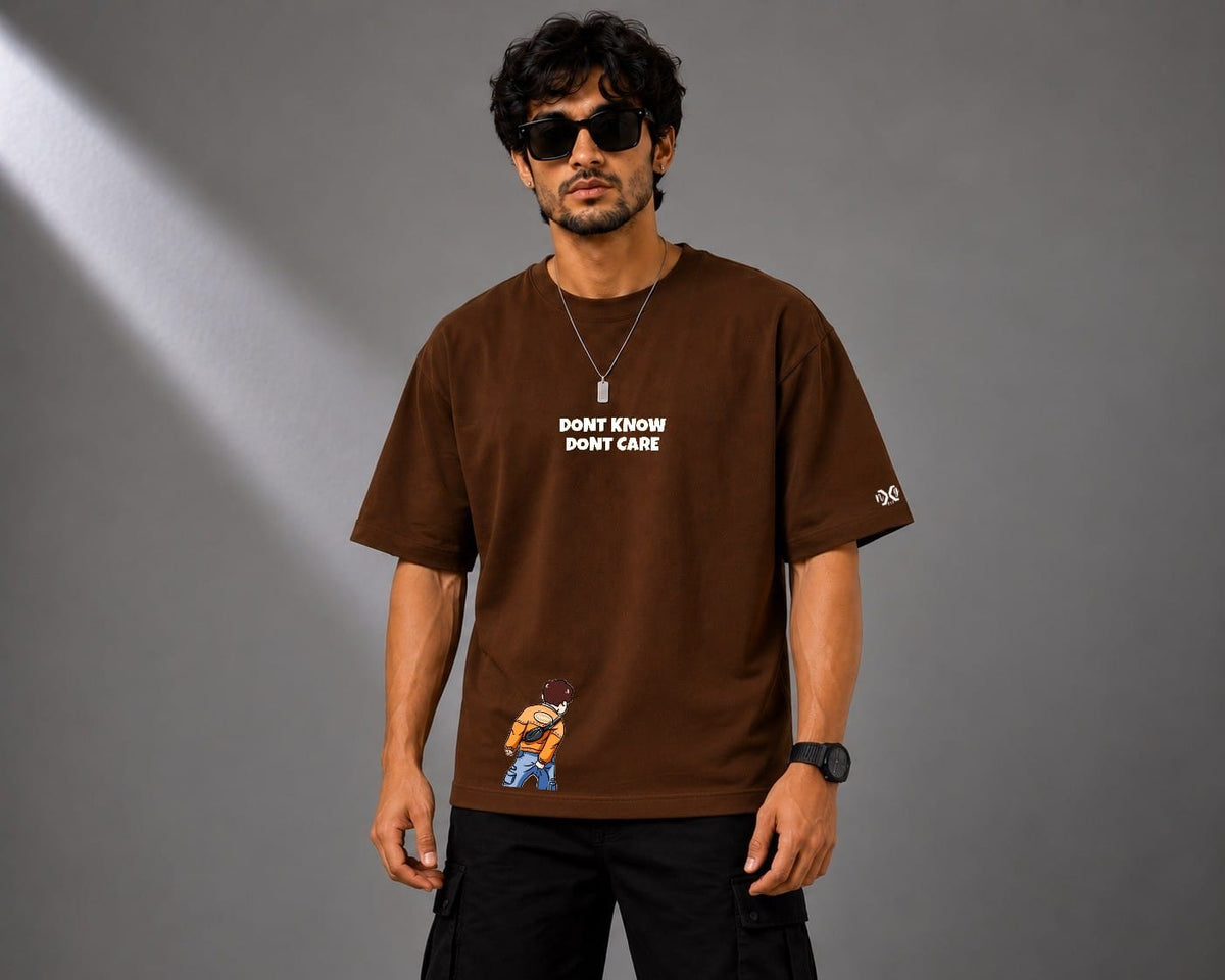 Unbothered | Oversized Cotton in Chocolate Brown