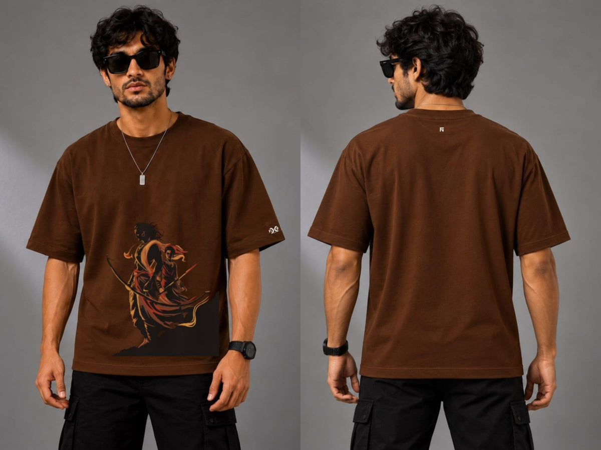 Abhimanyu | Oversized Cotton in Chocolate Brown