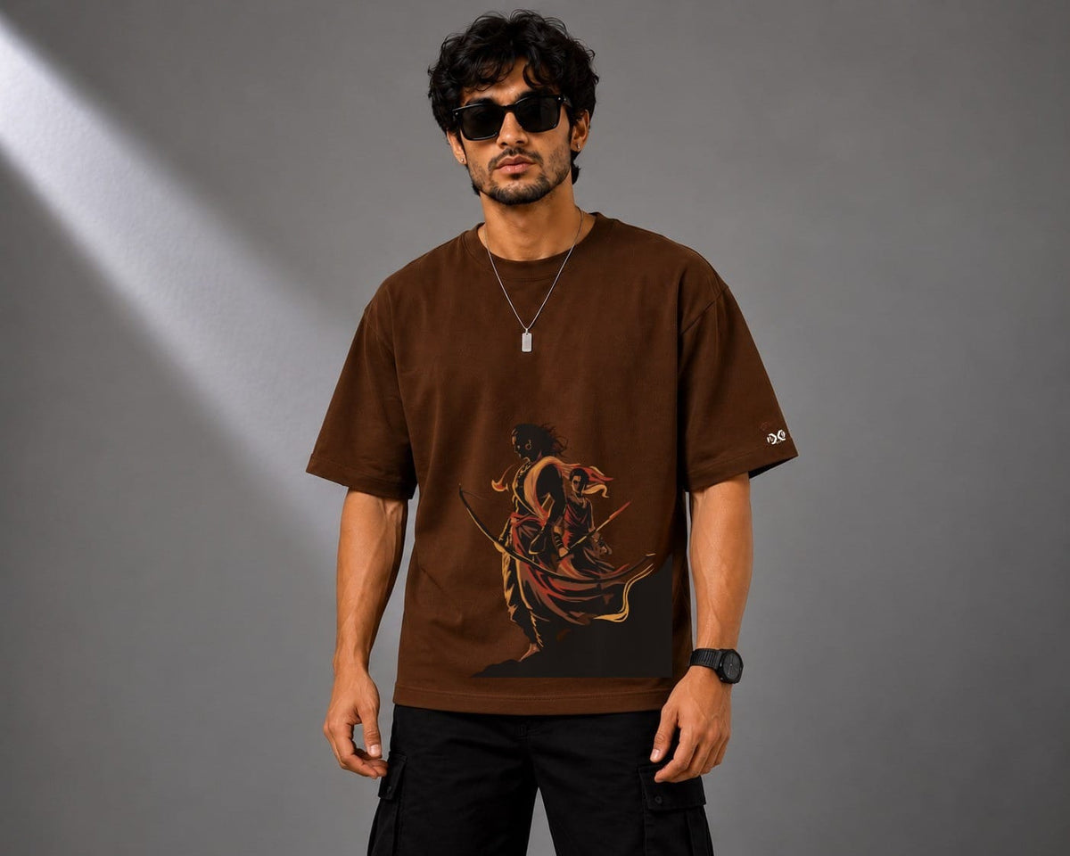 Abhimanyu | Oversized Cotton in Chocolate Brown