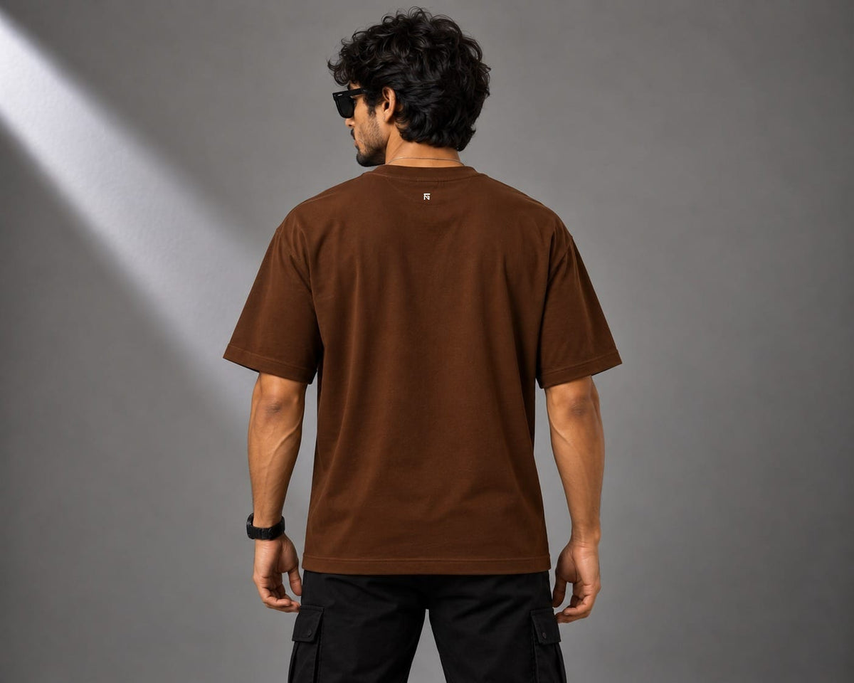 Abhimanyu | Oversized Cotton in Chocolate Brown