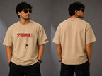 Spider Black and Red| Oversized in Desert Tan