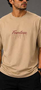 Fearless | Oversized Cotton in Sand Beige