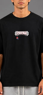 Web Slinger | Oversized Cotton in Jet Black