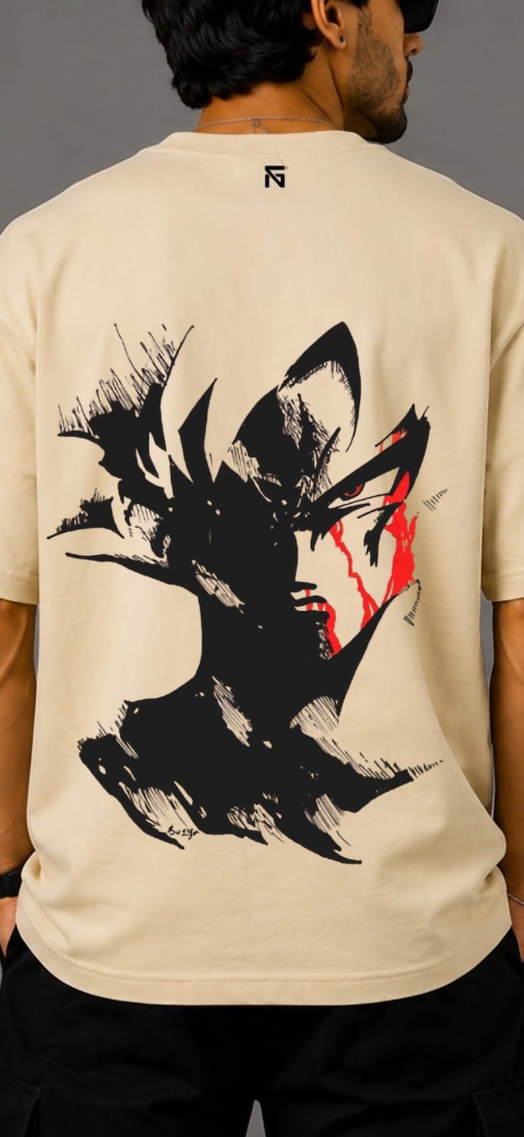 Goku | French Terry Cotton in Cream Beige
