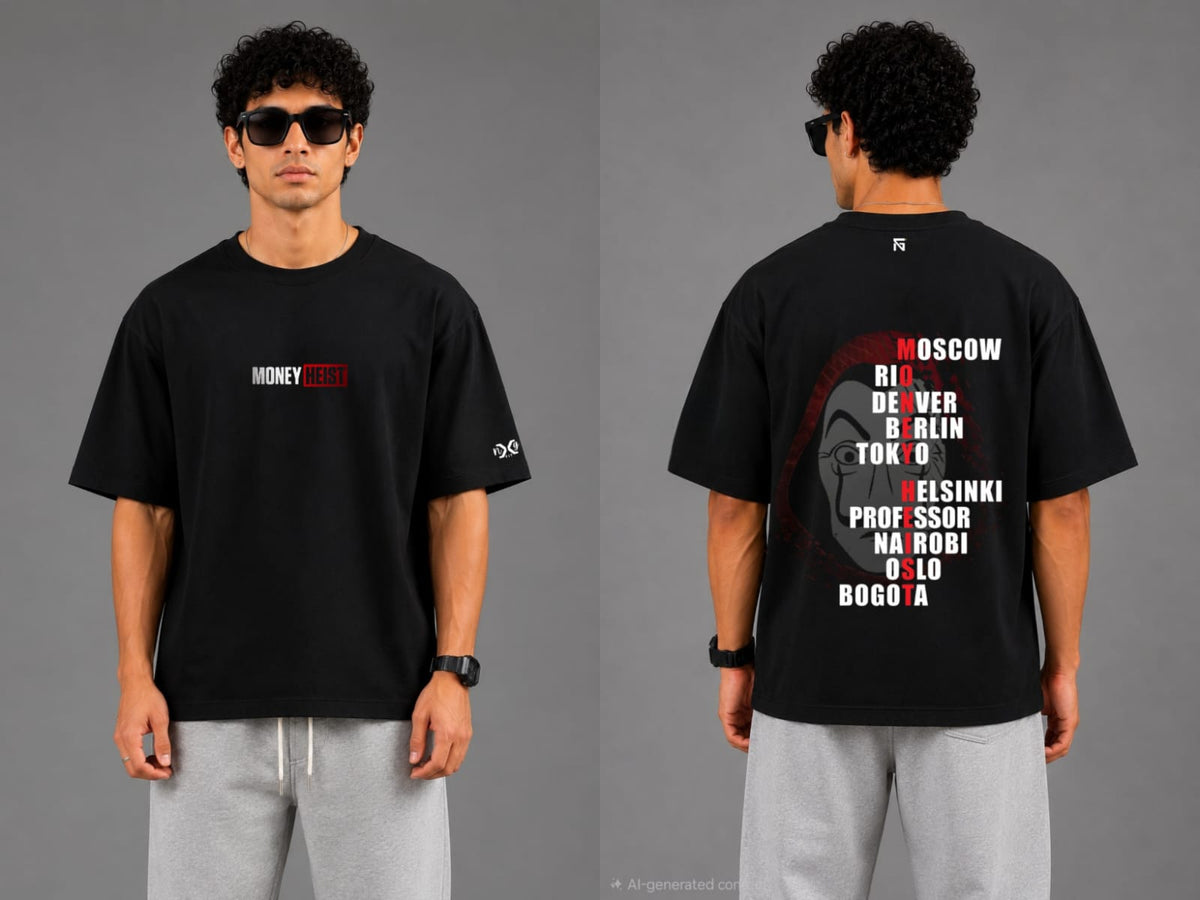 Heist | Oversized Cotton in Jet Black