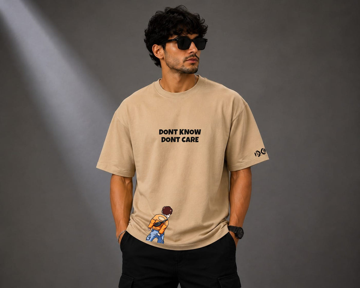 Unbothered | Oversized Cotton in Sand Beige