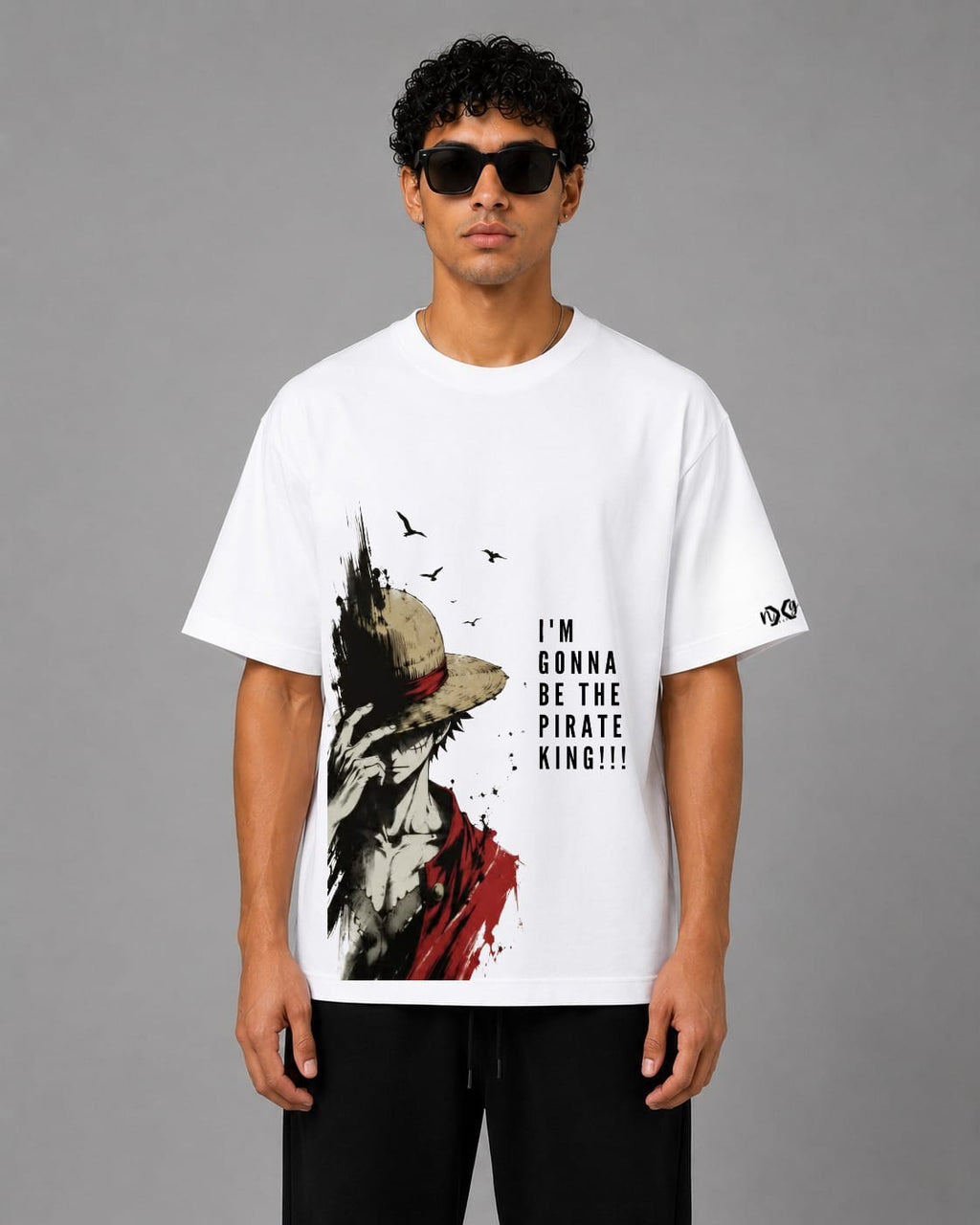 Luffy | French Terry in Optical White
