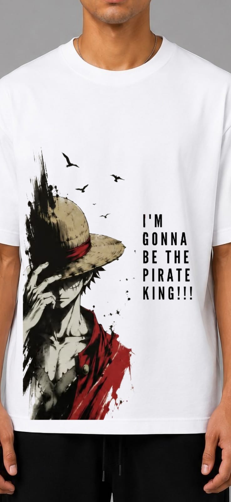 Luffy | French Terry in Optical White