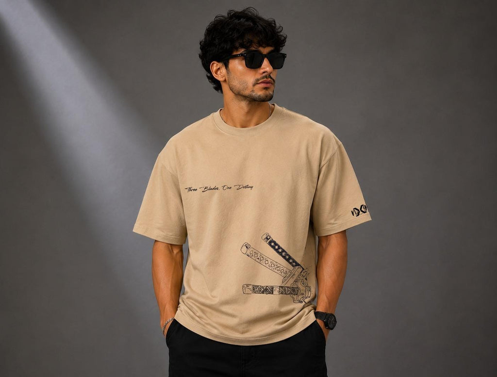 Blade Theory | Oversized Cotton in Sand Beige