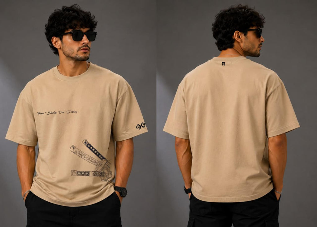Blade Theory | Oversized Cotton in Sand Beige