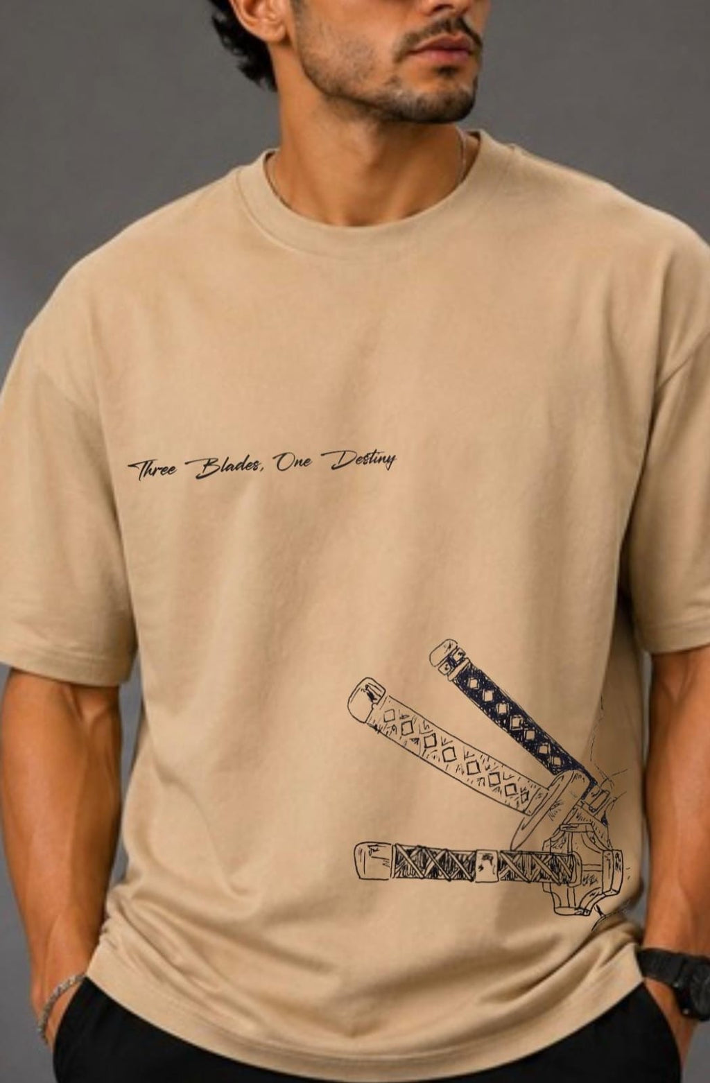 Blade Theory | Oversized Cotton in Sand Beige