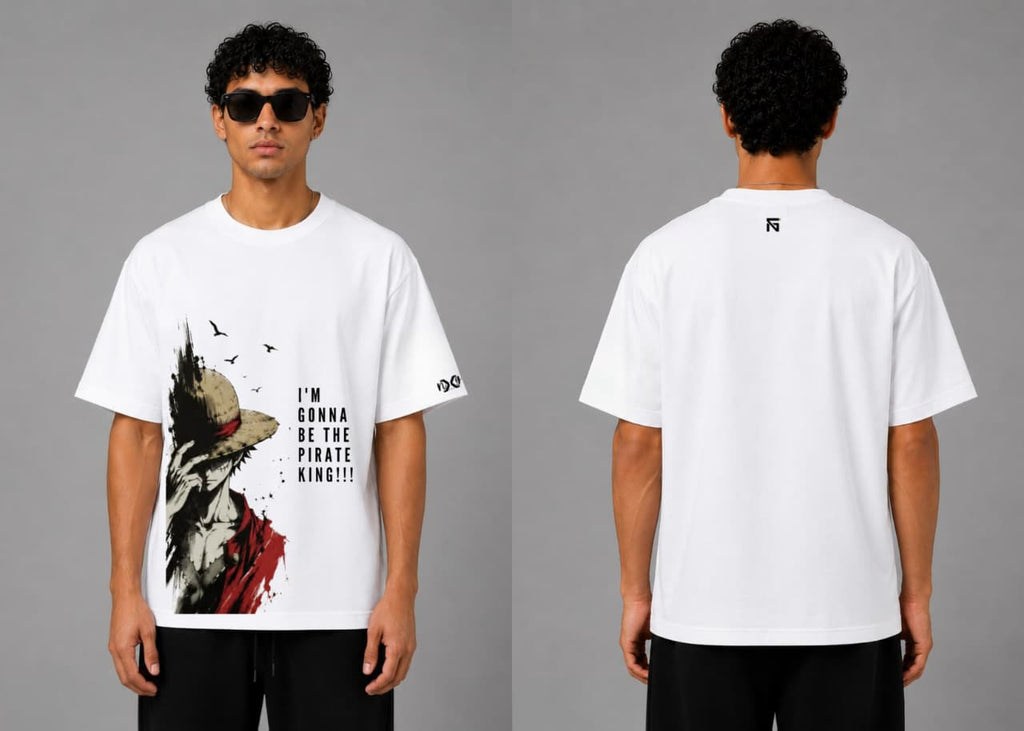 Luffy | French Terry in Optical White