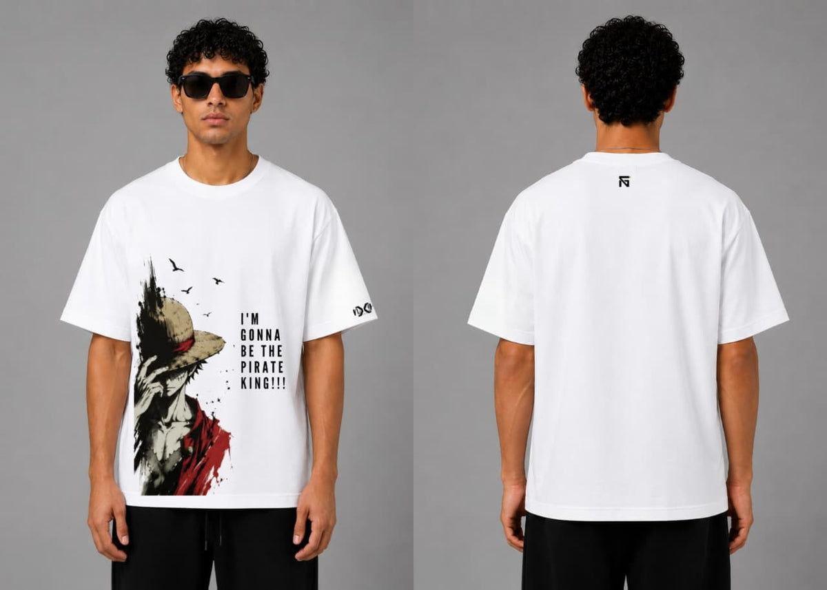 Luffy | French Terry in Optical White