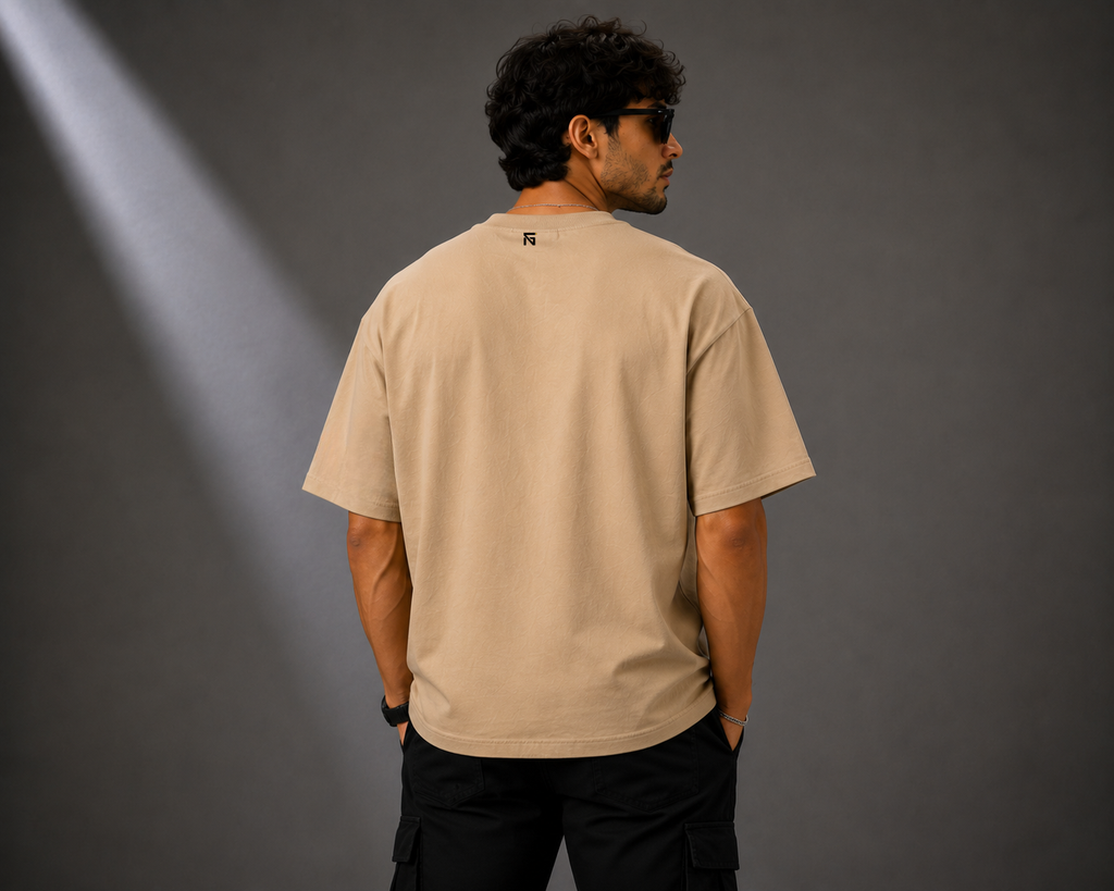 Blade Theory | Oversized Cotton in Sand Beige
