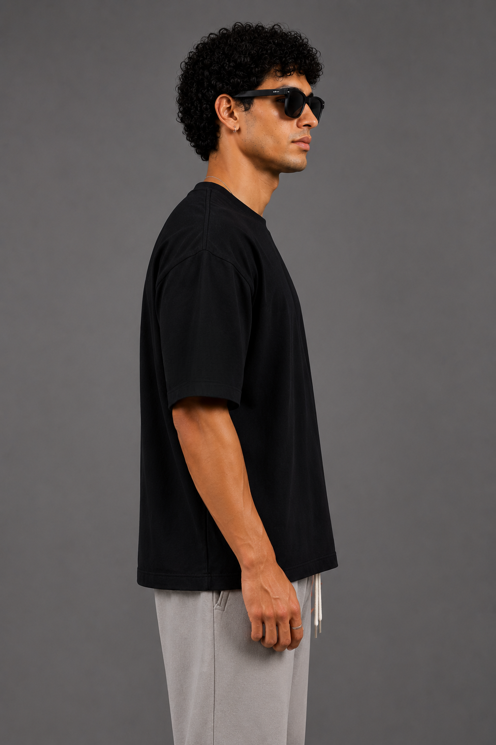 Signature Black | French Terry in Deep Black