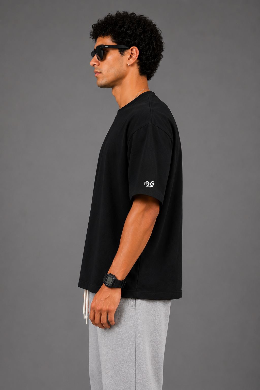 Signature Black | French Terry in Deep Black